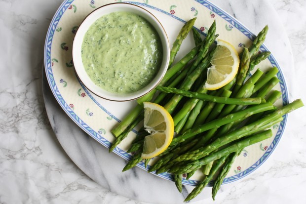 Asparagus with ricotta dip wish to dish recipe (8)